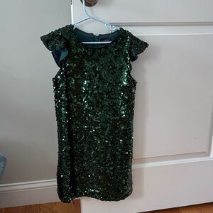 Crewcuts Green Sequin Kids Dress